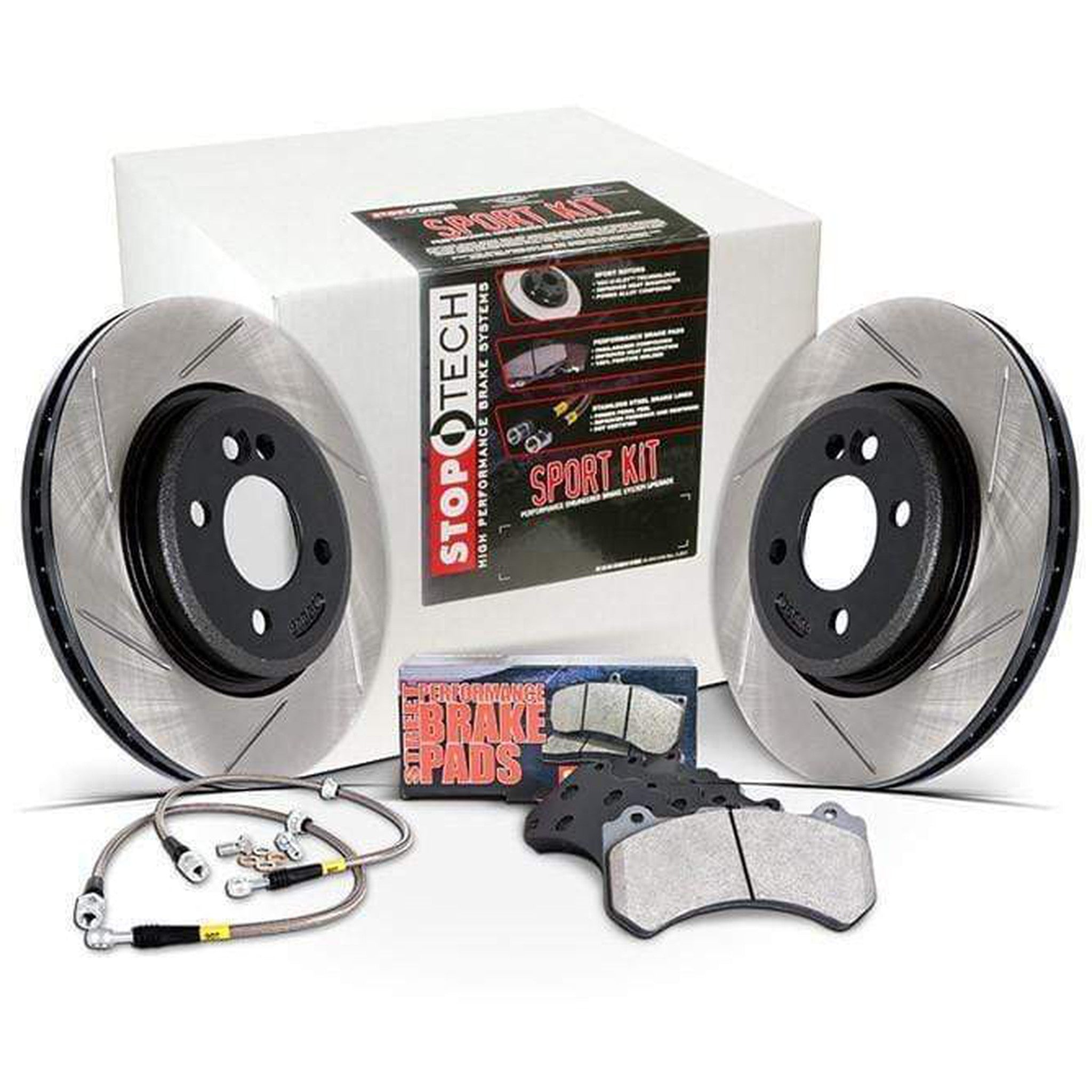 StopTech Sport Axle Pack Slotted Rear Brake Kit Scion FR-S / Subaru BRZ 2013-2020 | 977.44016R