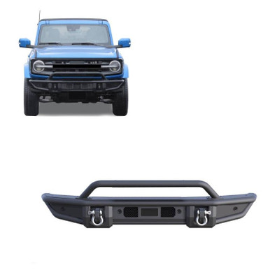 Ford Bronco B | Armour Tubular Light Duty Front Bumper | Black by Black Horse