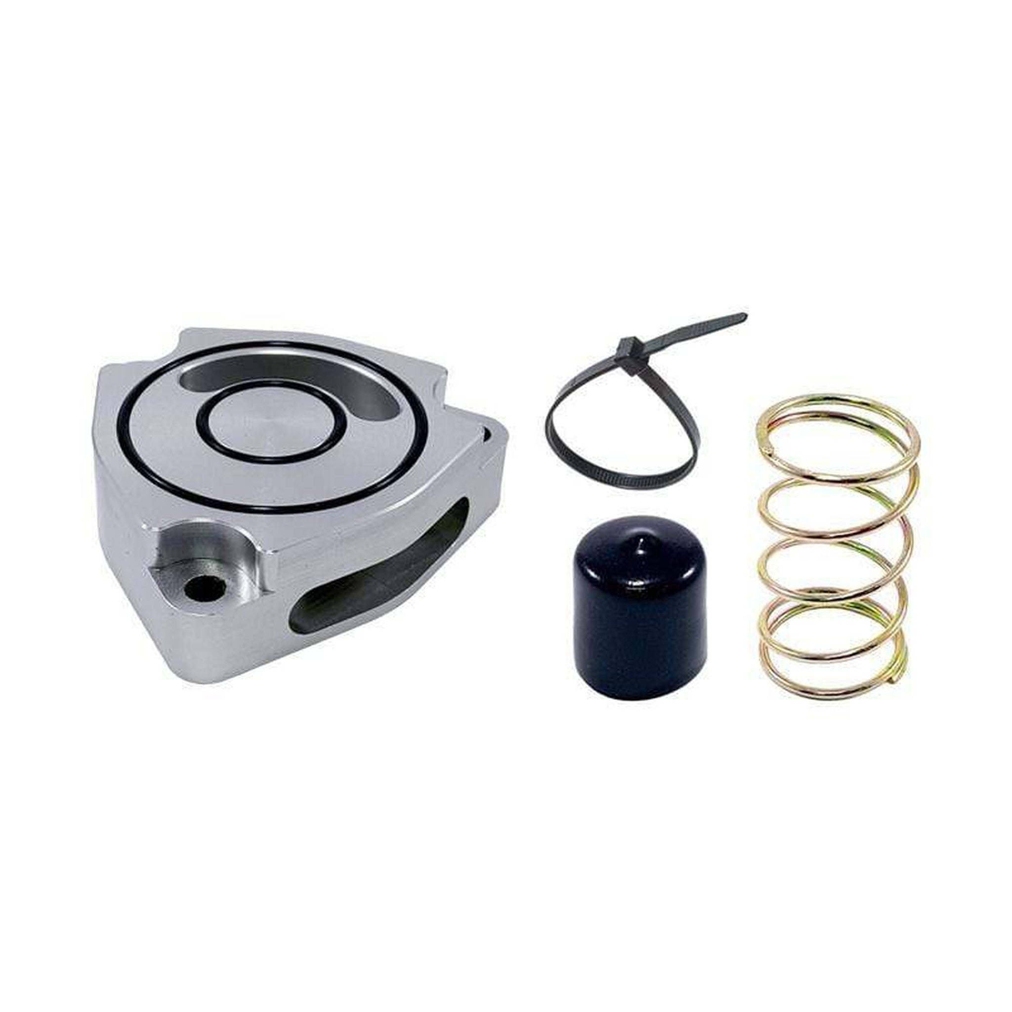 Torque Solution Blow Off BOV Sound Plate Silver Hyundai Veloster Turbo 2014-2020 | TS-SP2-HVS