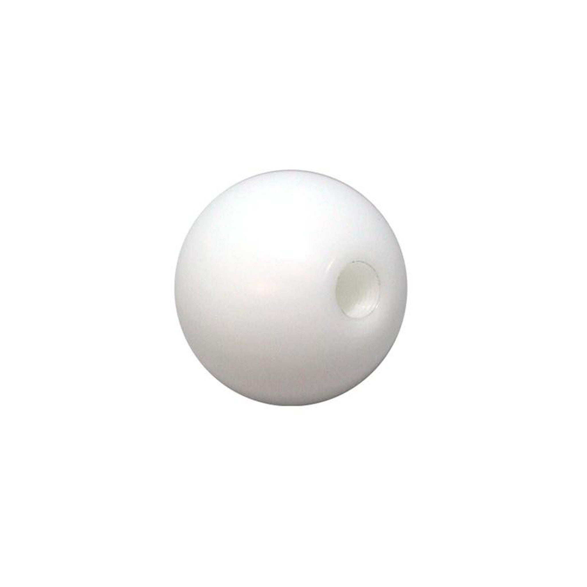 Torque Solution Delrin 50mm Round Shift Knob White 10x1.5 | TS-UNI-107BW