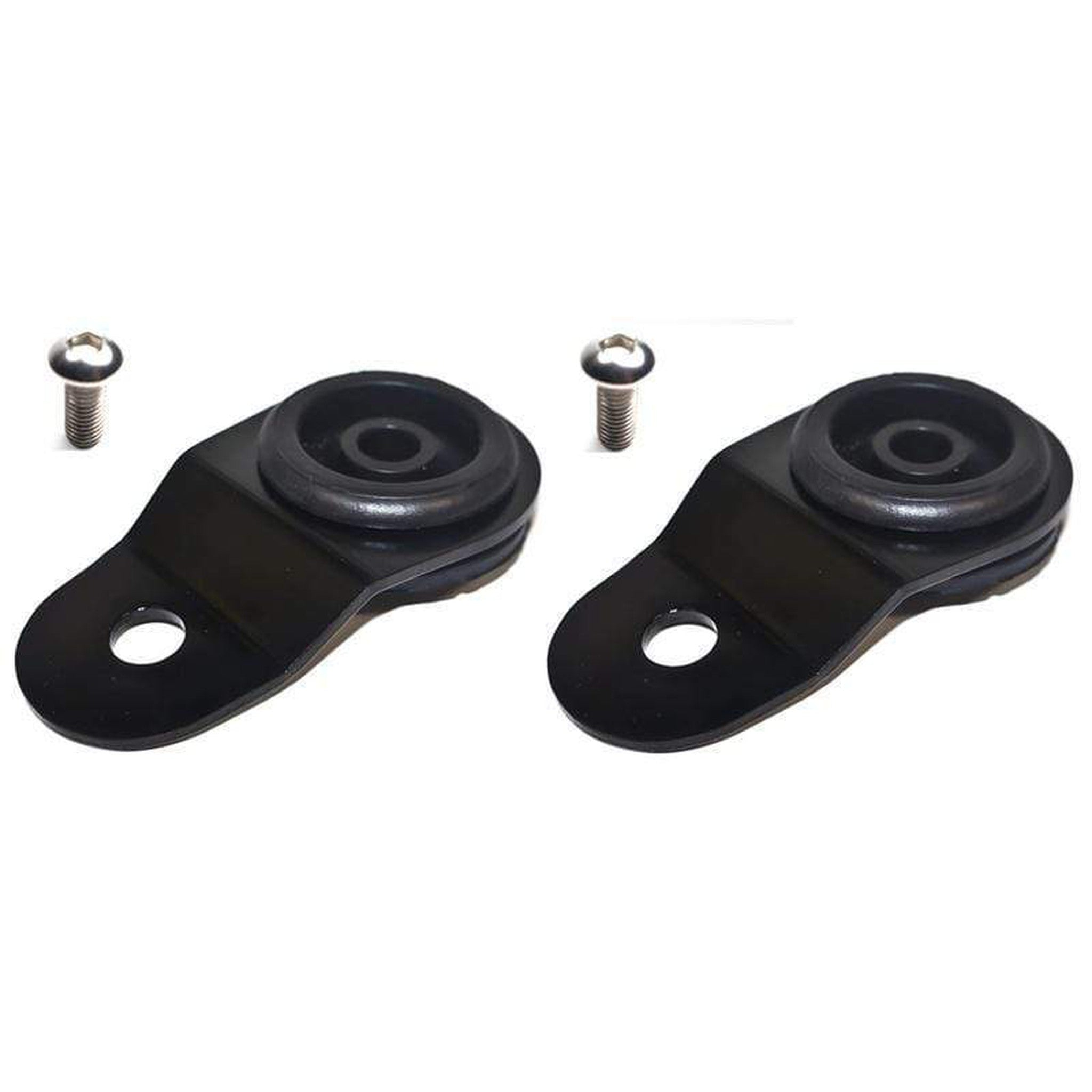 Torque Solution Radiator Mount Combo with Inserts Black Mitsubishi Evolution 8 / 9 2003-2006 | TS-EV-009ic