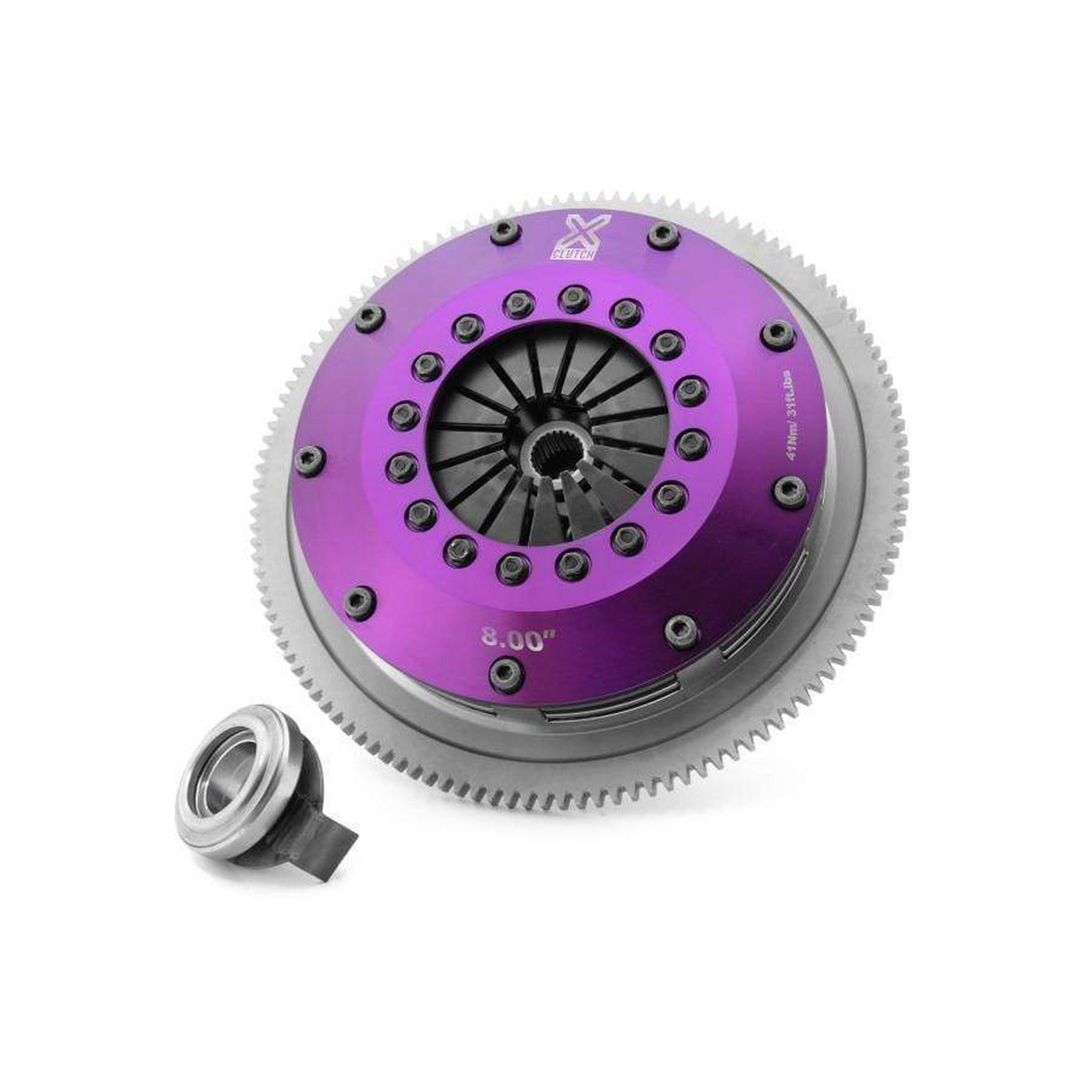 XClutch Clutch Kit 8in Twin Solid Ceramic Disc w/ Flywheel Subaru WRX 2006-2014 | XKSU20522-2E