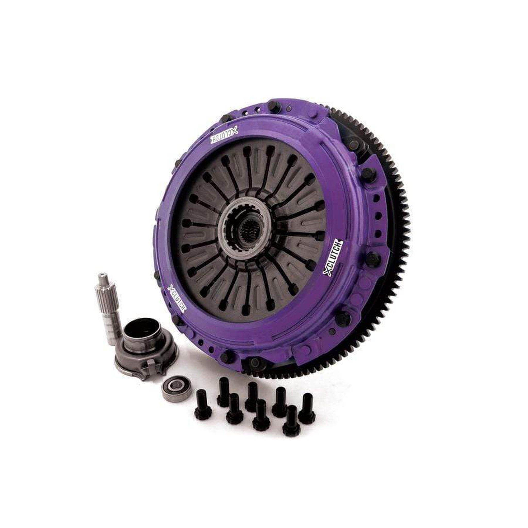 XClutch Clutch Kit 9in Twin Solid Organic Disc w/ Flywheel Subaru STI 2004-2021 | XKSU23531-2G