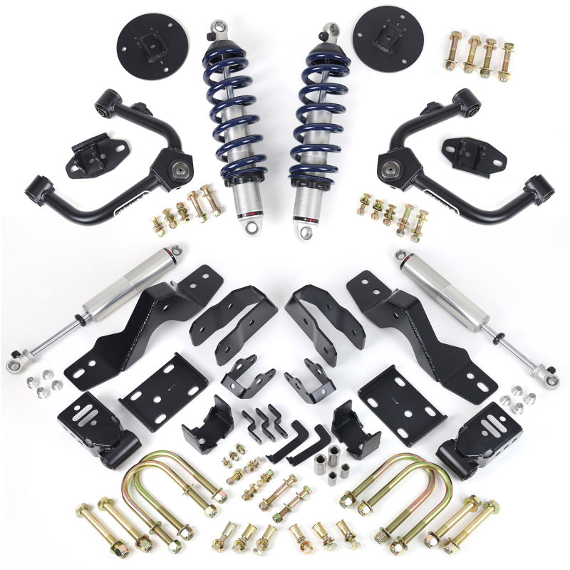 Ridetech 19-25 GM Silverado/Sierra 1500 4WD Lowering Kit - Group B Axle Type