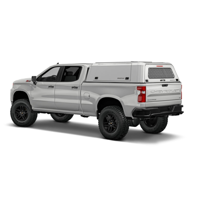 SmartCap OEM White Truck Bed Cap EVOc Commercial Series w/ Vertical Locks Model EC0109-WH