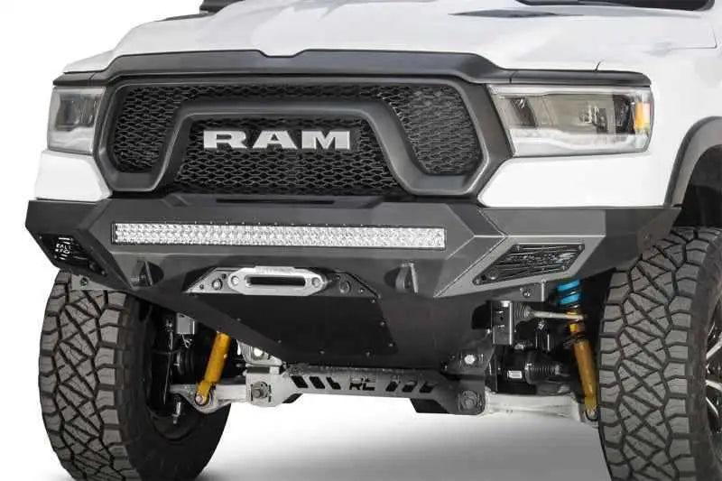 Addictive Desert Designs 2019 Ram Rebel 1500 Stealth Fighter Fr Bumper w/Winch&Parking Sensor Mounts f611422770103