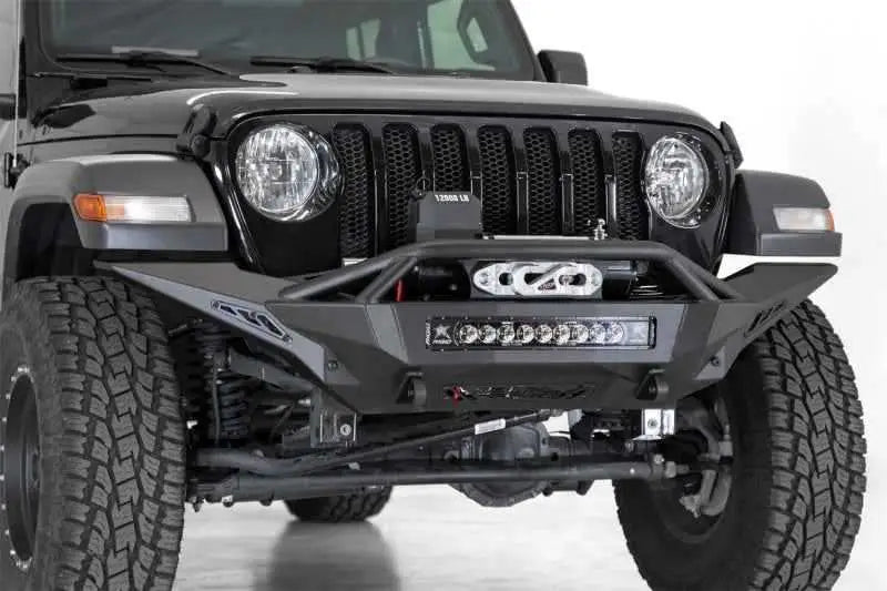 Addictive Desert Designs 2020 Jeep Gladiator Stealth Fighter Front Bumper w/ Winch Mount F961752080103