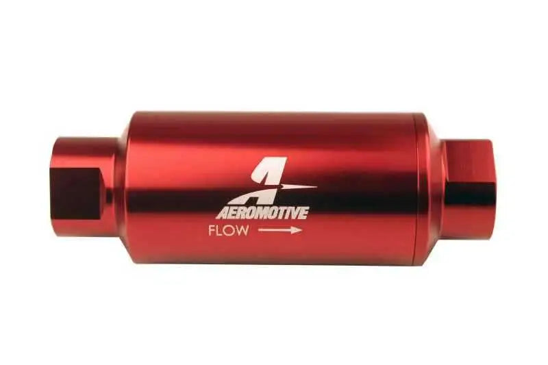Aeromotive In-Line Filter - (AN-10) 10 Micron Microglass Element Red Anodize Finish 12340