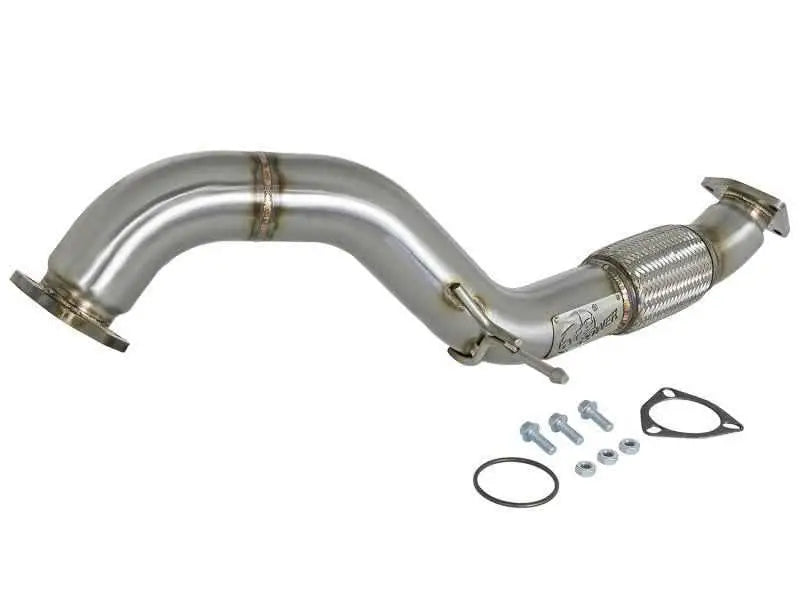 aFe Twisted Steel 3in Rear Down-Pipe/Mid Pipe 2017+ Honda Civic Type R I4 2.0L (t) 49-36617