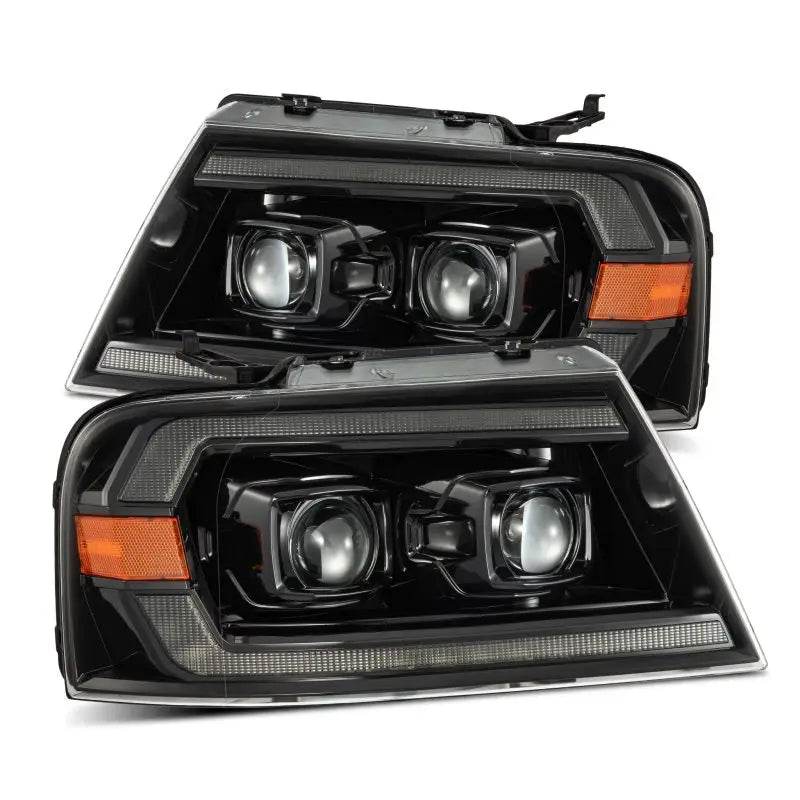 AlphaRex 04-08 Ford F150 PRO-Series Projector Headlights Chrome w/ Sequential Signal and DRL - 880136 arx880136