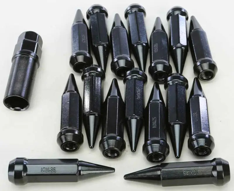 ALUG-SB-14BX Sedona Spike Lug Nut 10Mmx1.25 60' Black Tapered 14Mm Hd W/Key wps-570-0103