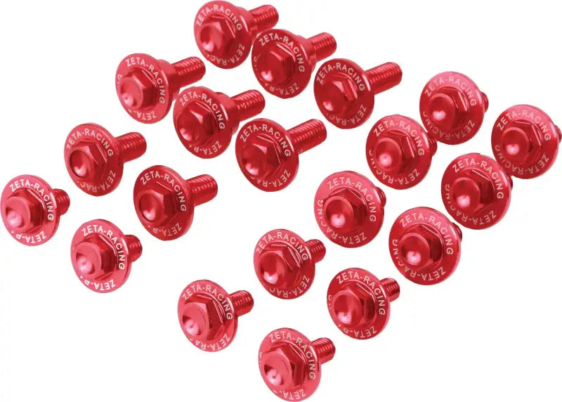 Aluminum Bolt Kit Red wps-634-8358r
