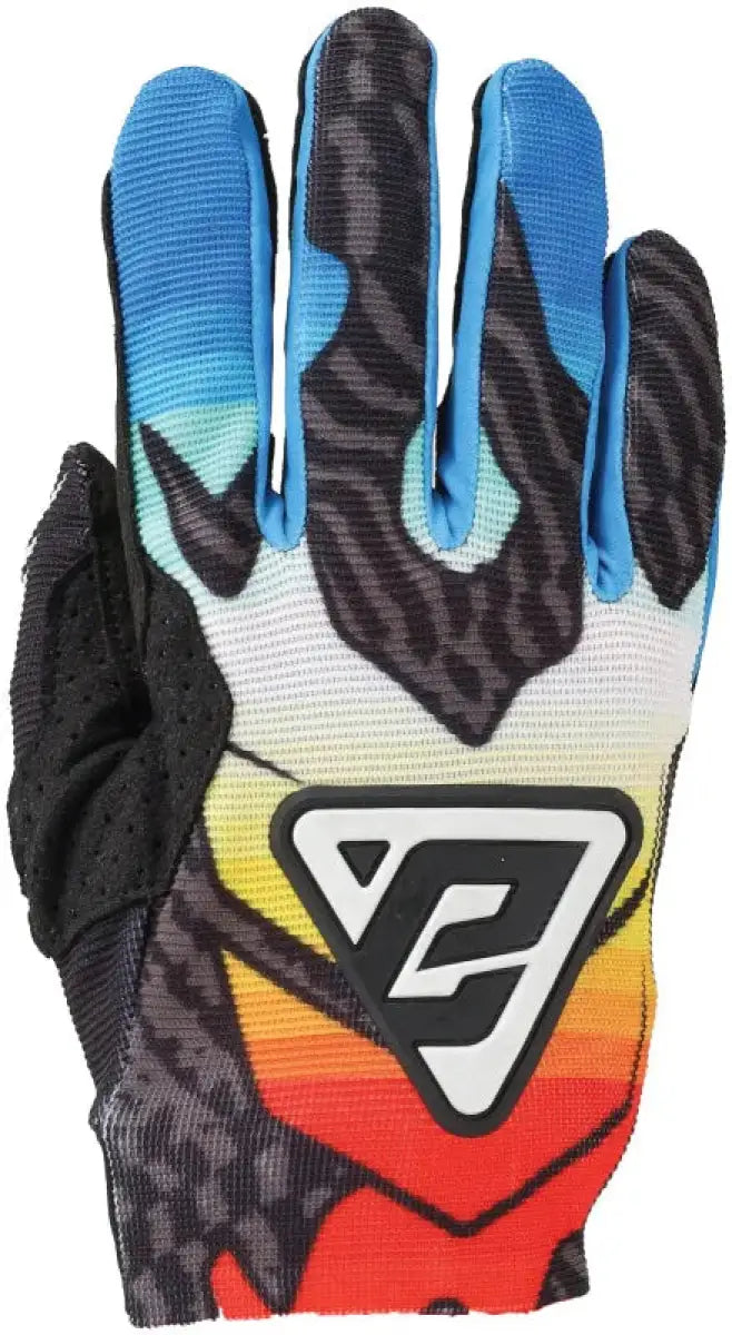 Answer 25 Aerlite Drip Gloves Black/White/Rainbow Youth - Small ans442832