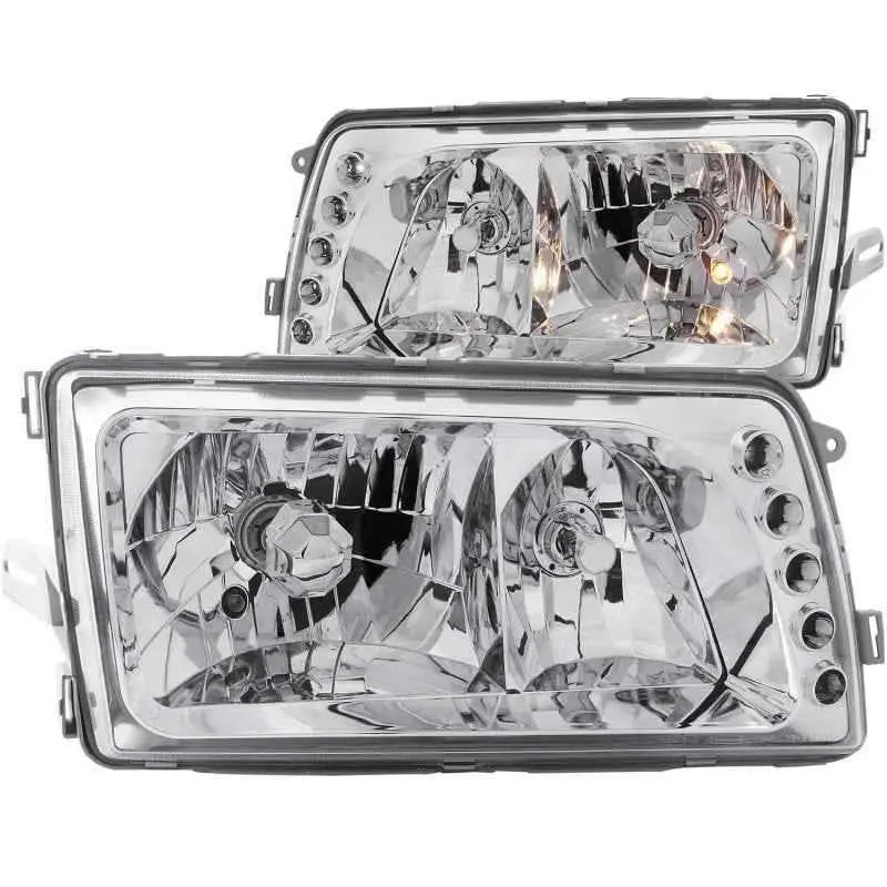 ANZO 1981-1991 Mercedes Benz S Class W126 Crystal Headlights Chrome 121157