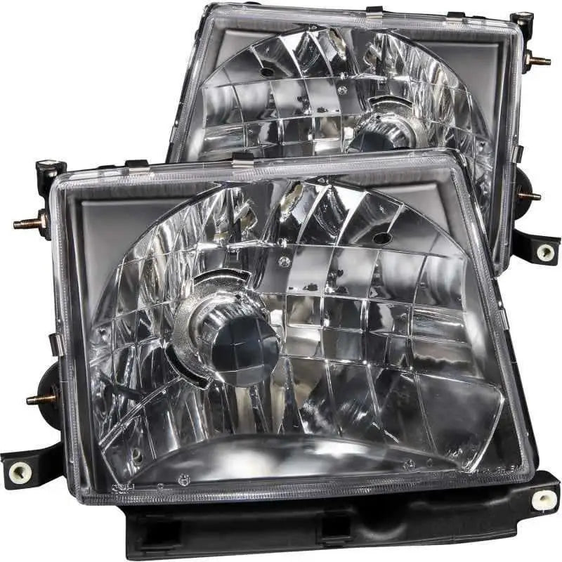 ANZO 1997-2000 Toyota Tacoma Crystal Headlights Black 121139
