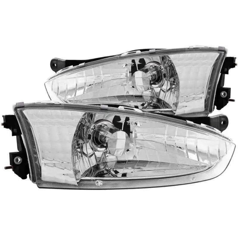 ANZO 1997-2002 Mitsubishi Mirage Crystal Headlights Chrome 121106