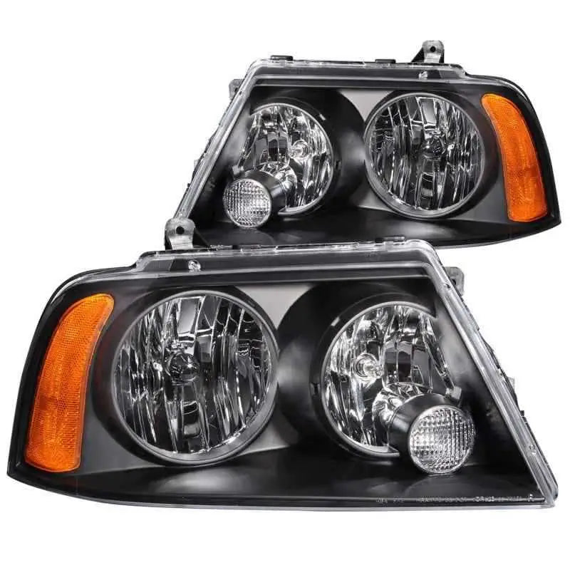 ANZO 2003-2006 Lincoln Navigator Crystal Headlights Black 111045