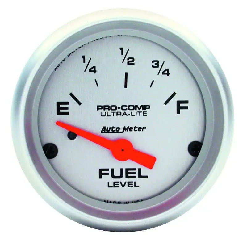 Autometer Ultra-Lite 52mm 73 OHMS Empty/10 OHMS Full Short Sweep Electronic Fuel Level Gauge - 4319 atm4319