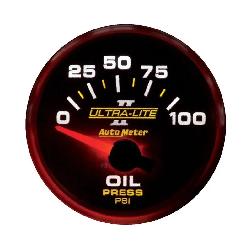 Autometer Ultra-Lite II 52mm 0-100 PSI Electrical Oil Pressure Gauge - 4927 atm4927