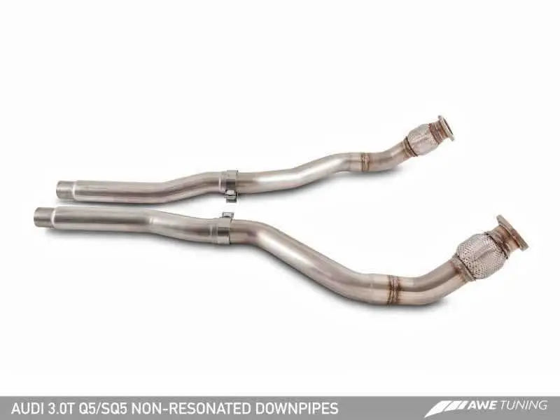 AWE Tuning Audi 8R 3.0T Non-Resonated Downpipes for Q5 / SQ5 3220-11016