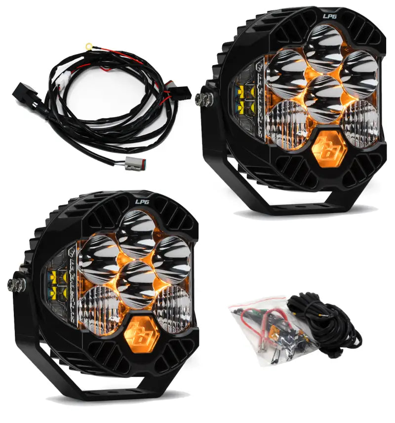 Baja Designs Jeep JL/JT Rubicon Steel Bumper LED Light Kit LP6 baj447671