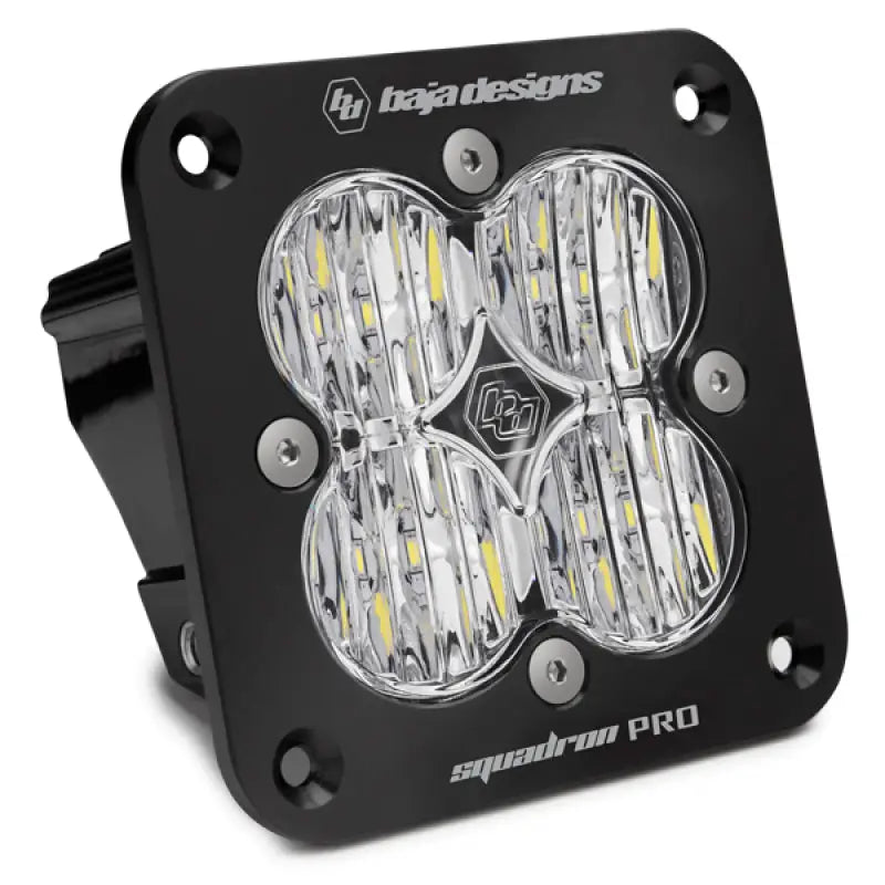 Baja Designs Squadron Pro Black Wide Cornering Pattern Flush Mount LED Light Pod - Black baj491005