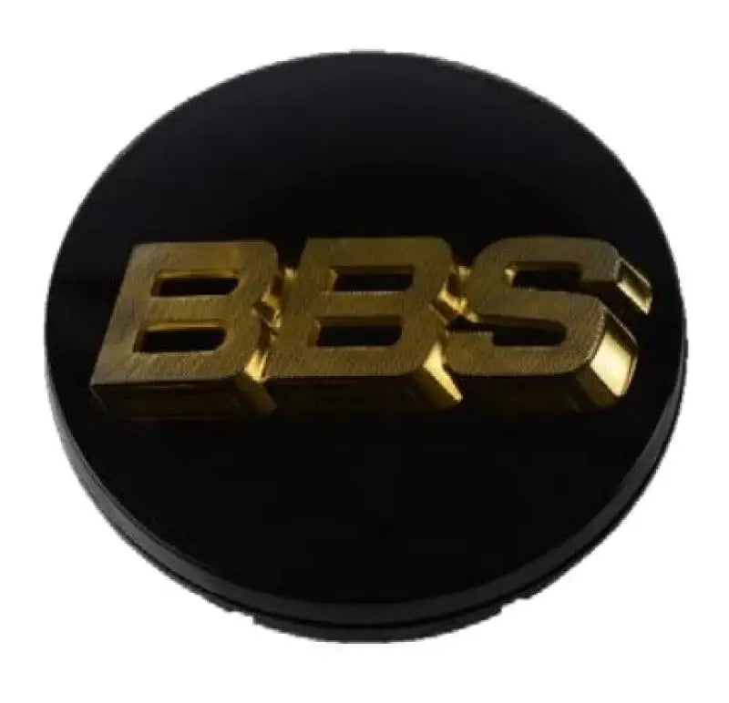 BBS Center Cap 70.6mm Black/Gold (3-tab) (56.24.073) bbs56-24-073
