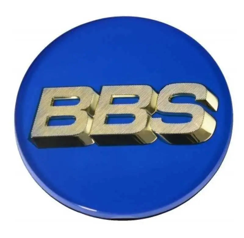 BBS Center Cap 70.6mm Blue/Gold (4-Tab) 56-24-132