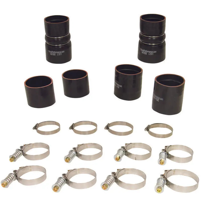 BD Diesel Intercooler Hose & Clamp Kit - 1999-2003 Ford 7.3L PowerStroke - 1047030 bdd1047030