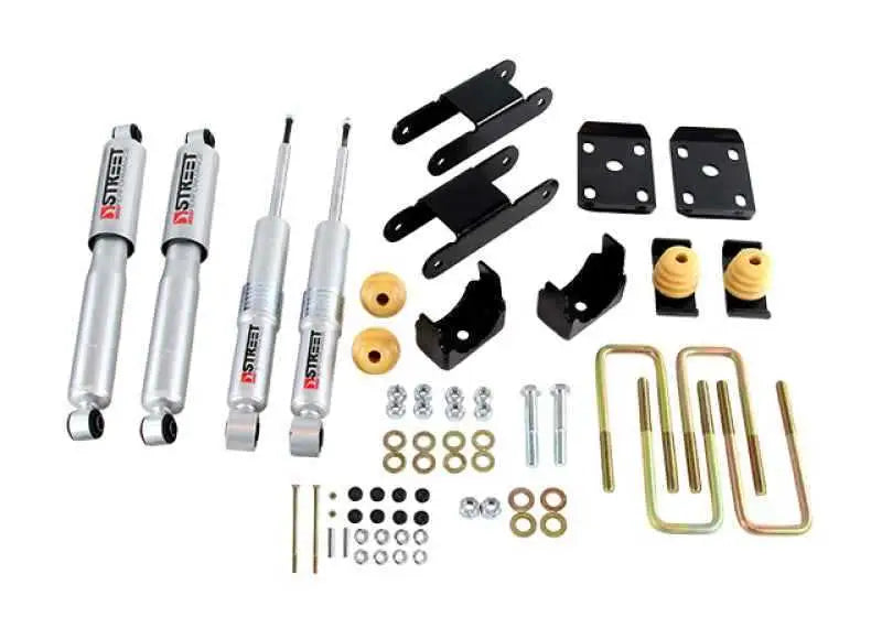 Belltech 2015 GM Colorado/Canyon Ext Cab Short Bed Lowering Kit w/ND II Shocks - 0-3in F/4in R Drop 999sp