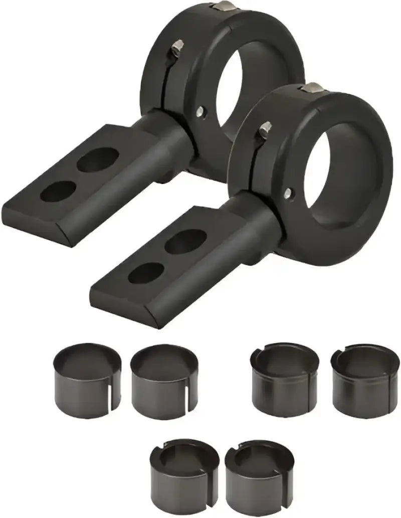 Billet Mounting Brackets Black 1 1/2"X1 3/4" 602-74004