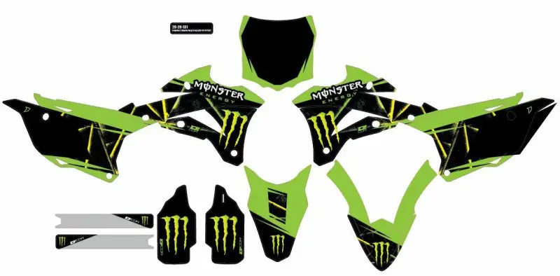 Cmplt Kit Monster Energy Slash Black Bg wps-862-2020131