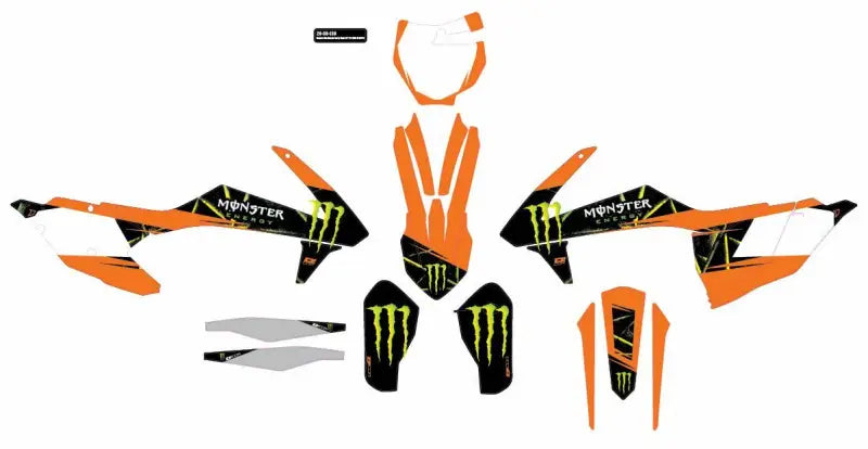Cmplt Kit Monster Energy Slash White Bg wps-862-2030130