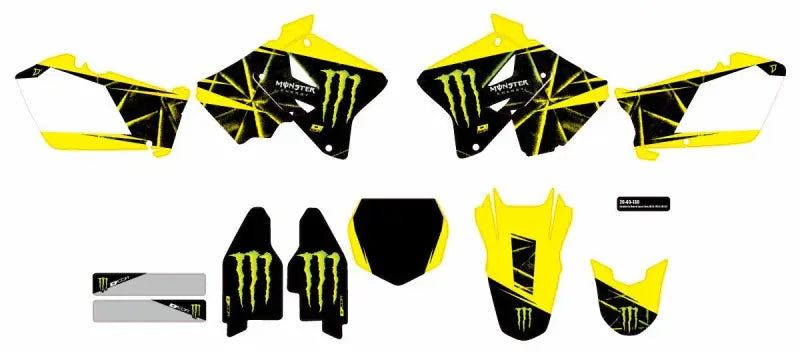 Cmplt Kit Monster Energy Slash White Bg wps-862-2040130