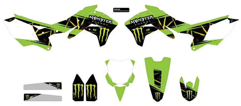 Cmplt Kit Monster Energy Slash White Bg wps-862-2020135