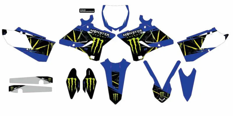 Cmplt Kit Monster Energy Slash White Bg wps-862-2050131