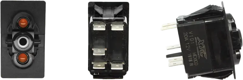 Dash Switch Body Single Acc Amber/Amber wps-630-1001