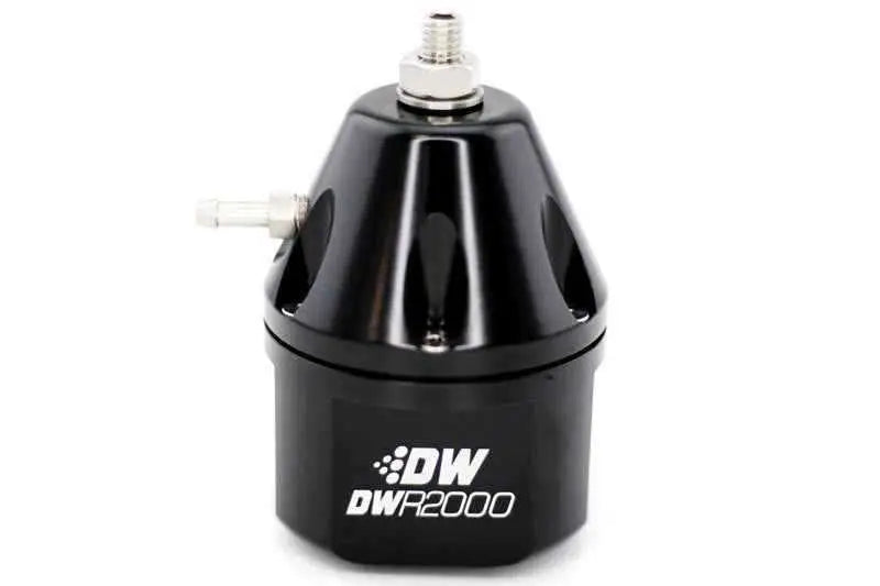 DeatschWerks DWR2000 Adjustable Fuel Pressure Regulator - Black 6-2000-frb