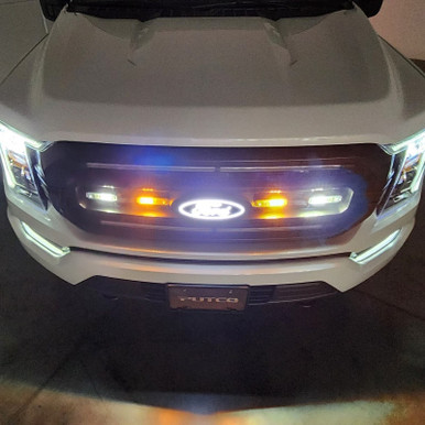 Ford Bronco / Bronco Sport Stinger Lightheads with Amber, White & Blue Strobe LEDs by Putco