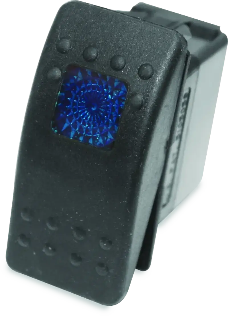 DragonFire Racing Lighted Switch On/Off Rocker Switch Blue Lite 603296