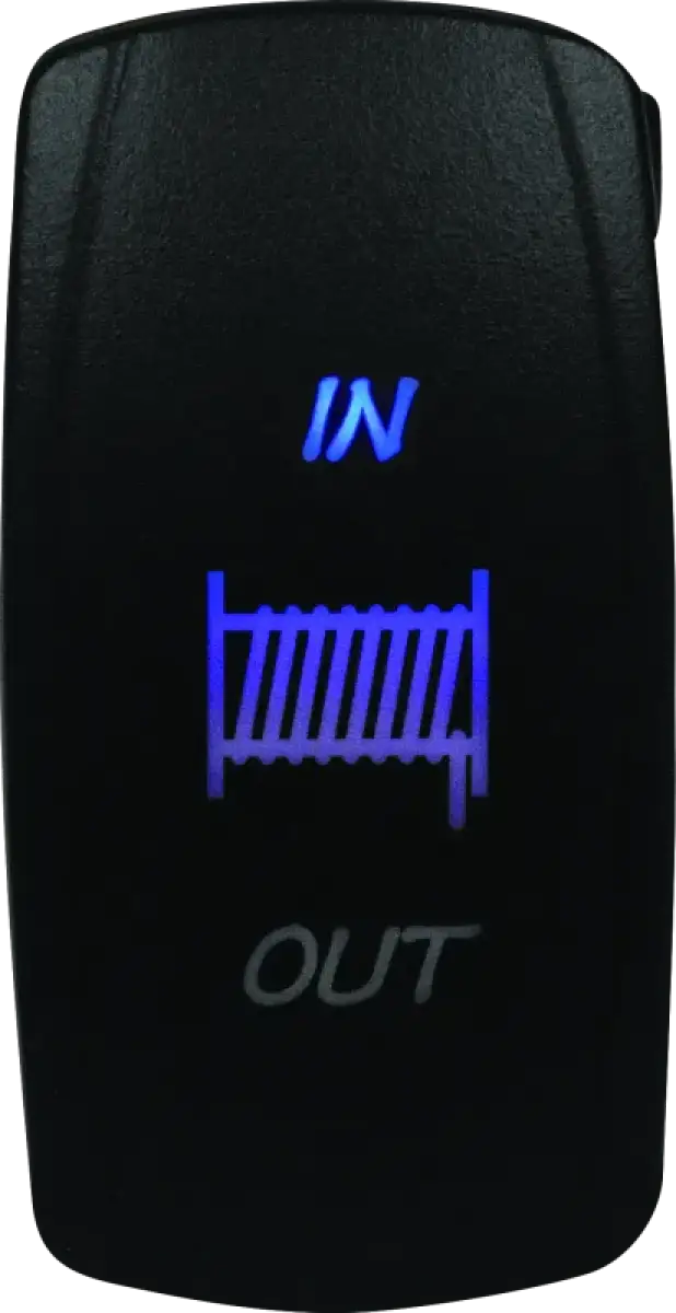 DragonFire Racing Lighted Switch Winch In/Out Blue 687747