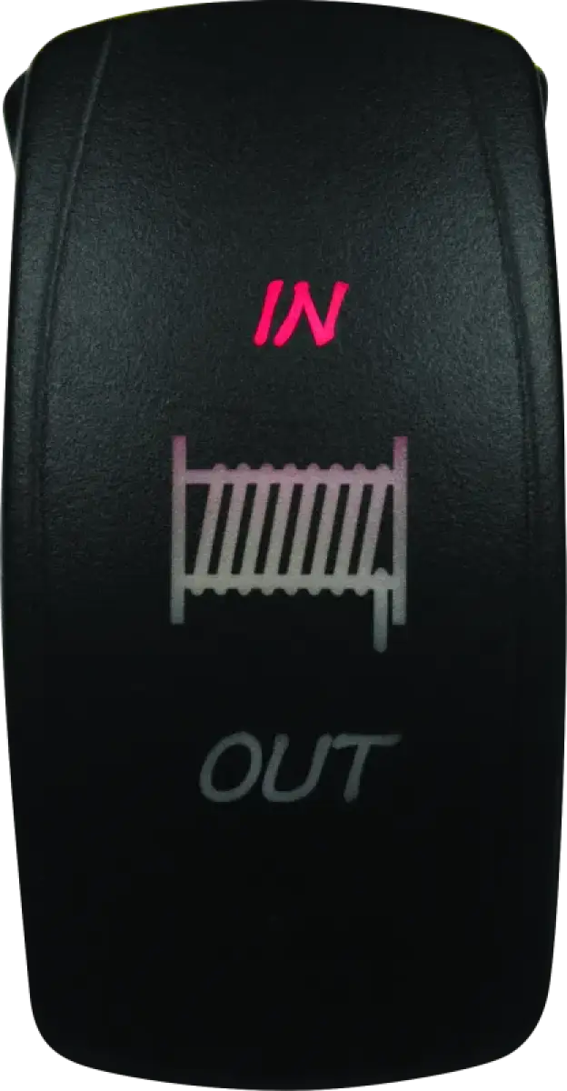 DragonFire Racing Lighted Switch Winch In/Out Red 687748