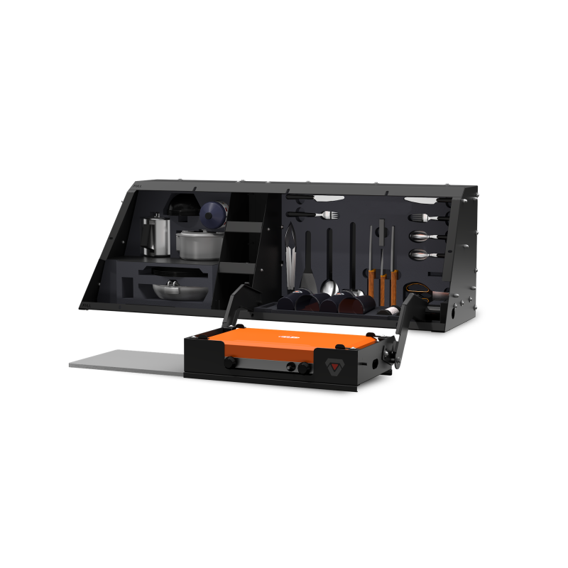 SmartCap Matte Black Kitchen-Bin Full-Size For Right Side Mount Fits All Caps w/ Horizontal Locks Model SA0804