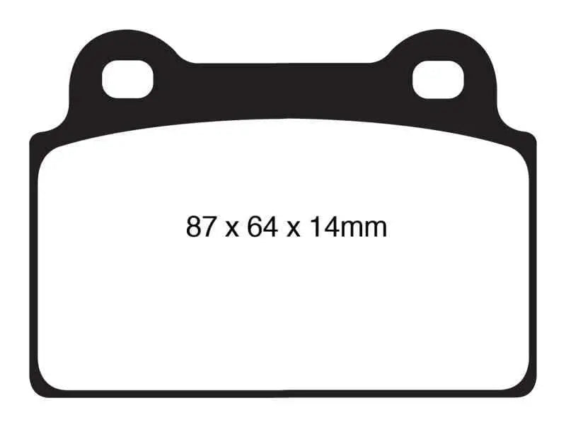 EBC 08-16 Mitsubishi Lancer Evo 10 2.0 Turbo (1 piece rotor) Bluestuff Rear Brake Pads dp51985ndx