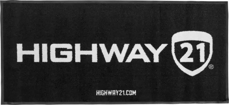 Floor Rug Black/White 73"X33" wps-rug-highway21