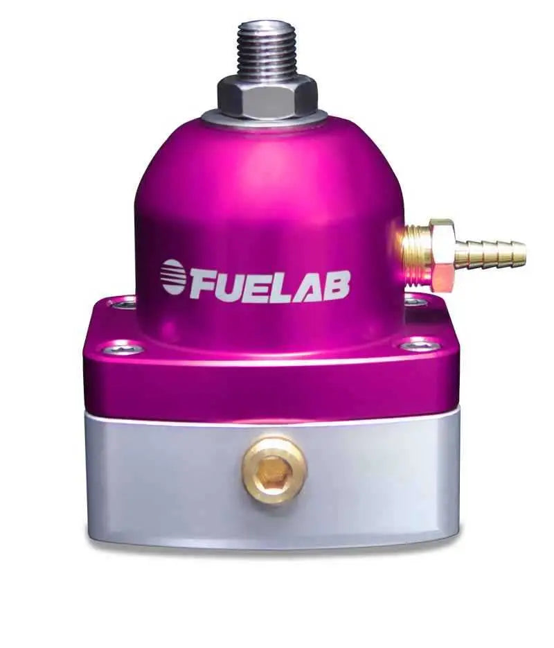 Fuelab 515 EFI Adjustable FPR 25-90 PSI (2) -6AN In (1) -6AN Return - Purple 51502-4