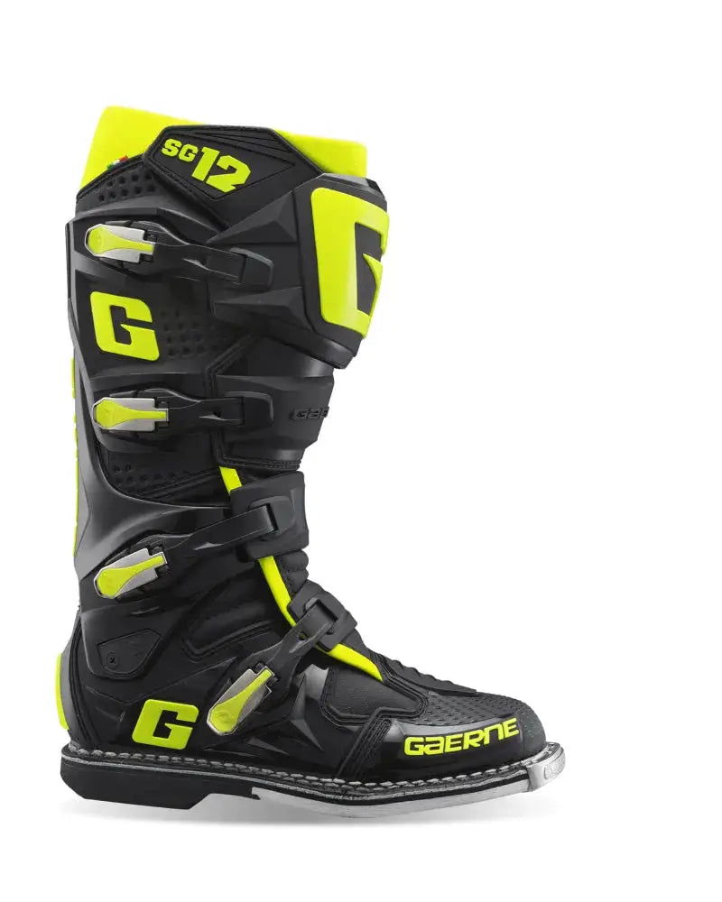 Gaerne SG12 Boot Black/Fluorescent Yellow Size - 10.5 667792