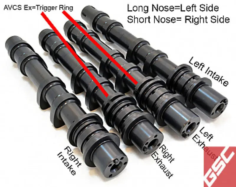 GSC P-D 08+ STi S2 Cams 272/272 Billet (Left Intake Cam Only) gsc7026s2lin-47383744119085