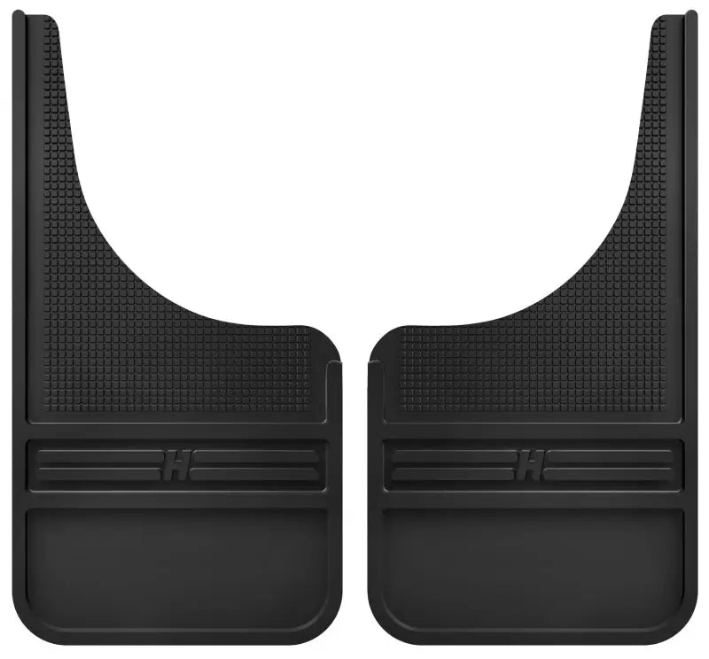 Husky Liners Universal 12in Wide Black Rubber Front Mud Flaps w/o Weight hsl55000