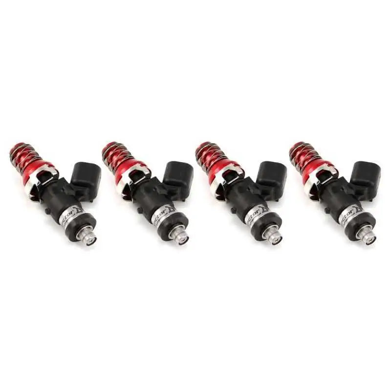 Injector Dynamics ID1300 Injectors- 11mm Top Adapter (Red)- Denso Lower Cushions (Set Of 4) 1050-19-01-48-11-4